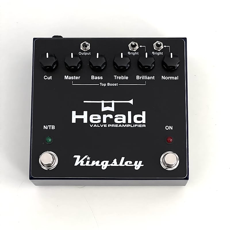 Kingsley Herald AC30 Normal / Top Boost Tube Preamp Pedal Reverb