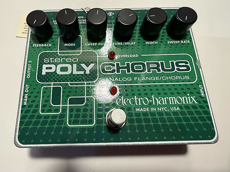 Electro-Harmonix Stereo Polychorus Analog Flange/Chorus Pedal | Reverb