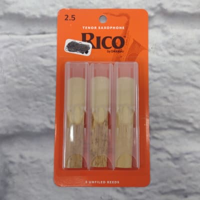 Rico Tenor Saxophone 2.5 Strength 3 Unfilled Reeds image 1