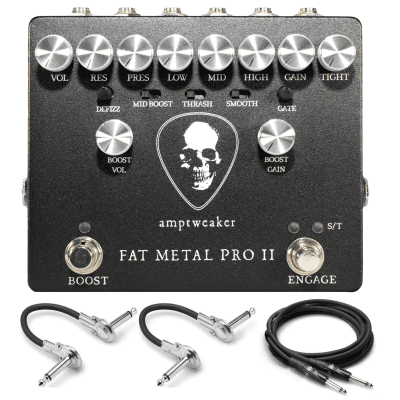 New Amptweaker Fat Metal Pro II Distortion Preamp Guitar Effects Pedal for sale