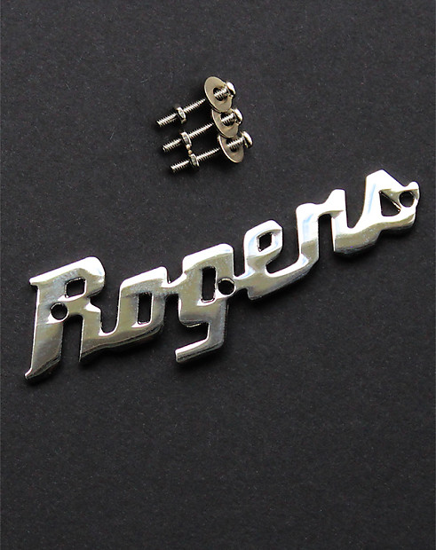 Rogers 5SLOGO Script Logo Badge Reissue Bild 2