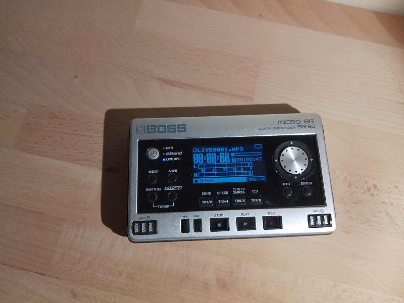 Boss Micro BR-80 Portable Digital Recorder Silver image 1