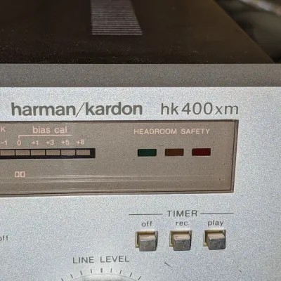 Harmon Kardon 3 Head Cassette Deck 400XM  White /Gray image 7