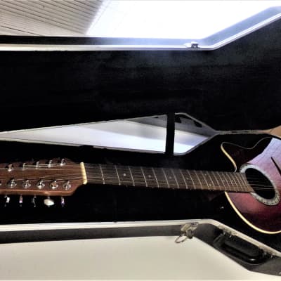 Ovation  6751 Standard Balladeer/12 String Electric Acoustic Guitar Red Burst image 2
