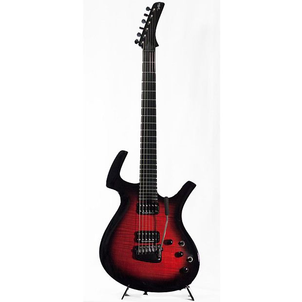 Parker Fly Mojo Flame - Electric Guitar with Deluxe Parker Hardshell Case - Black Cherry Burst image 1