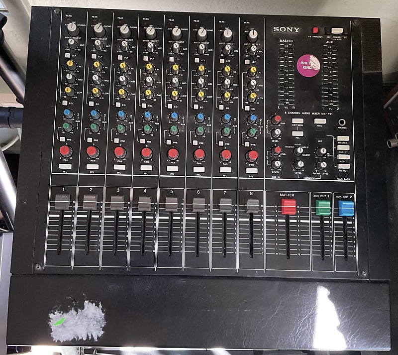 SONY MX-P21 8 CHANNEL AUDIO MIXER AS-IS | Reverb