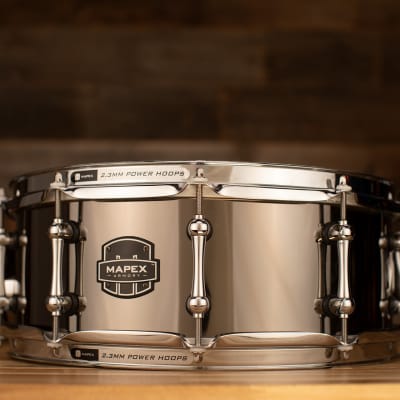 MAPEX ARMORY 14 X 5.5 TOMAHAWK NICKEL OVER STEEL SNARE DRUM image 2