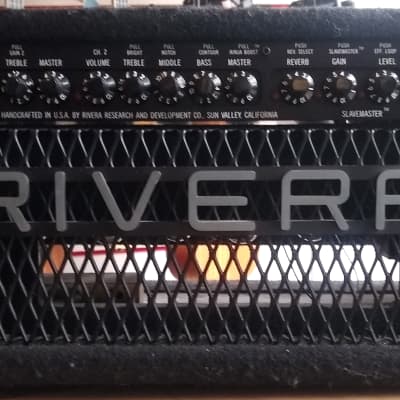 Rivera M100 1990's USA Made RARE 100 Watt All Valve-Guitar Head With FS-5 Footswitch Black Fabric for sale