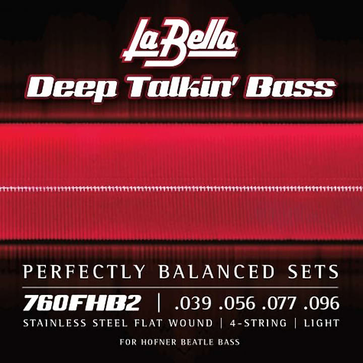 LaBella 760FHB2 Flat Wound, Stainless Steel Bass Strings (30" Scale) - Made in the U.S.A. image 1