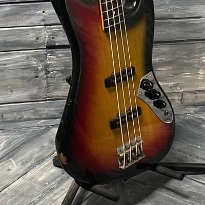 Used Greco JB 800 Japanese made 4 String Electric Bass with Gig Bag- Sunburst image 3