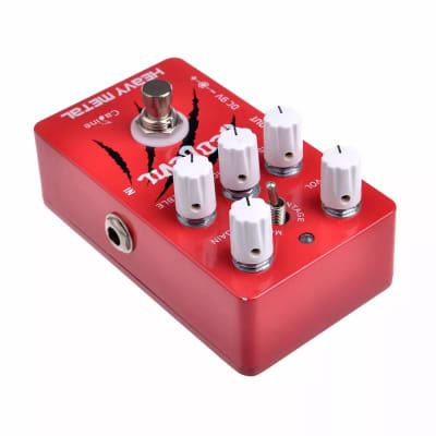 Caline CP-30, Red Devil Heavy Metal Distortion Guitar Effect Pedal true Bypass image 3