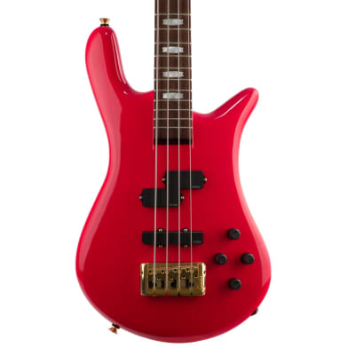 Spector Euro4 Classic Bass Guitar - Solid Red - #21NB16614 - Display Model image 2