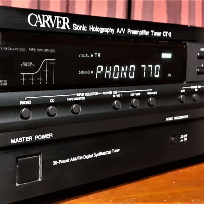 1995 Carver CT-3 Sonic Holography Preamplifier Tuner image 3