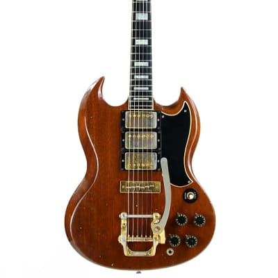 1973 Gibson SG Custom Walnut w/ Bigsby, 3 Pickups! 1970's SG Les Paul! NO BREAKS! image 6