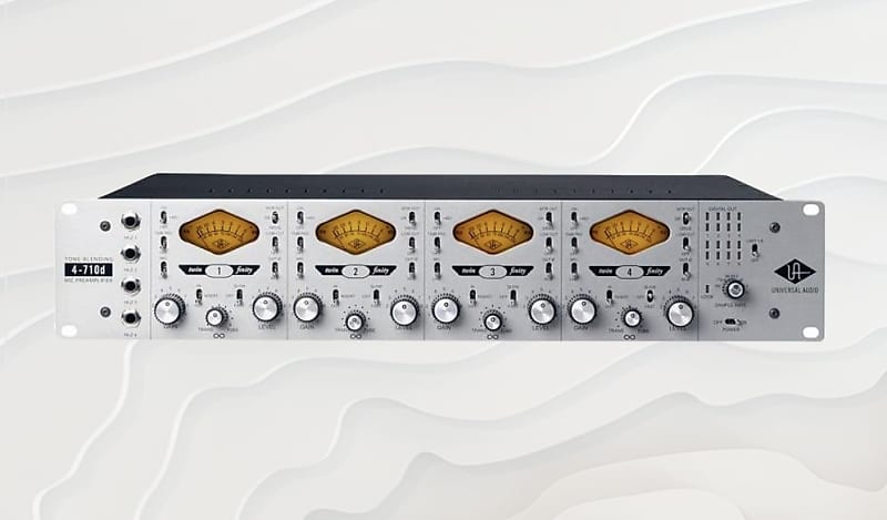 Universal Audio 4-710d Twinfinity マイクプリ 710 Twin-Finity Single Channel Tube and Solid State Mic Pre