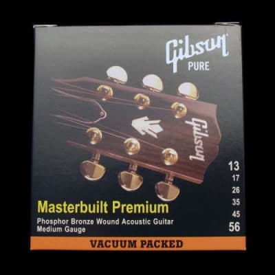 Gibson Masterbuilt Premium Acoustic Strings (Medium 13-56) image 2