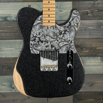 Fender Brad Paisley Esquire Electric Guitar, Maple Fingerboard, Black Sparkle image 1