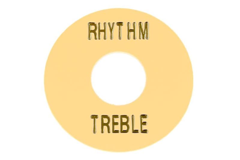 Cream Plastic Rhythm Treble Ring image 1