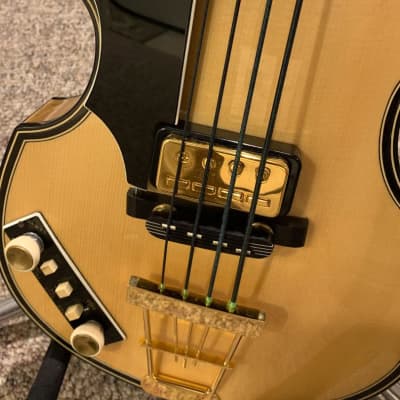 Left-Handed Hofner Deluxe Bass 5000/1 w/OHSC - Mint Condition image 13