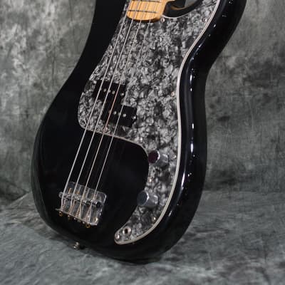 Squier II Precision Bass Vintage 1989 Black w pearloid pickguard & Deluxe gigbag We Ship FAST image 6