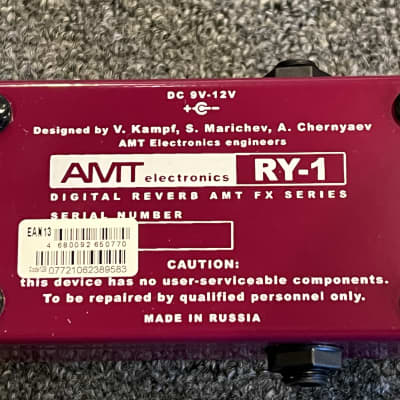 AMT Electronics RY-1 Reverberry Digital Reverb Guitar Effects Pedal 2022 image 4