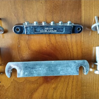 Gibson Les Paul Tune-O-Matic Bridge with Tailpiece + wiring harness pots 1992 image 7
