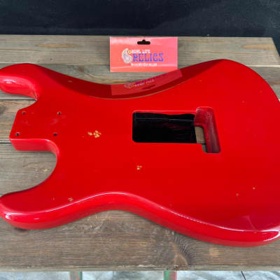 Real Life Relics Strat® Stratocaster® Body Aged Cardinal Red #2 image 9