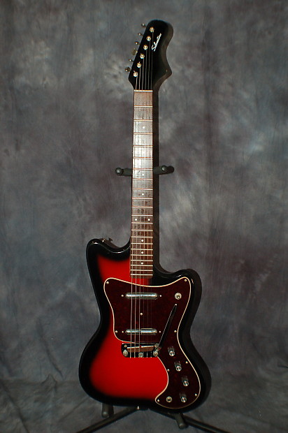 Video Demo Silvertone by Danelectro Hornet  Guitar Model 1450 Pro Setup New Silvertone Gigbag 1967 R image 1