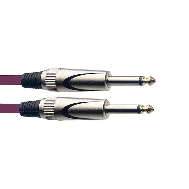 Stagg SSeries Deluxe Instrument Cable Purple 20 ft Reverb