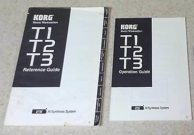 Korg  T1 ,T2 & T3 Series Factory Original Reference & Operation Guide Set with *Free Shipping* image 1