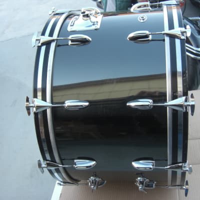 Slingerland 5 ply Bass Drum 24X14 BLACK CHROME from the 1970s Great Condition! image 15