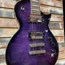 ESP LTD EC-256 Flamed Maple See Through Purple Sunburst Electric Guitar