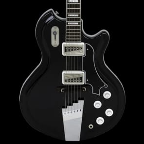 Supro 1582JB Coronado II Dual Pickup Americana Series Electric Guitar Jet Black