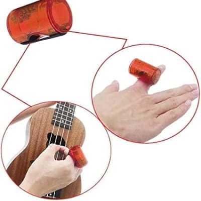 7 colors Rhythm Sand Shaker Plastic Guitar Ukulele Music Finger