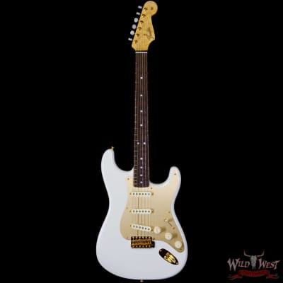Fender Custom Shop Limited Edition 75th Anniversary Stratocaster 5A Birdseye Maple Neck Rosewood Fingerboard NOS Diamond White Pearl image 3