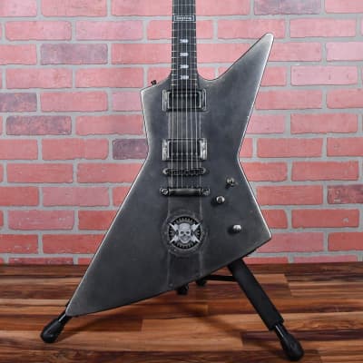 ESP Kiso Custom Shop MX-250 “Blitzkrieg” Customization by Hutchinson Guitar Concepts Satin Aged Metallic 2006 w/Gator Hardshell Case image 4