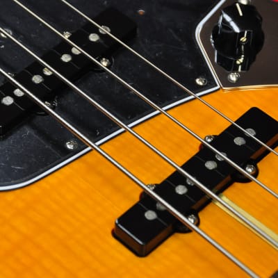 Fender Rarities Flame Ash Top Jazz Bass Plasma Red Burst image 7