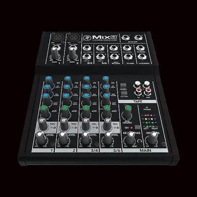 Mackie Mix8 8-Channel Compact Mixer Black