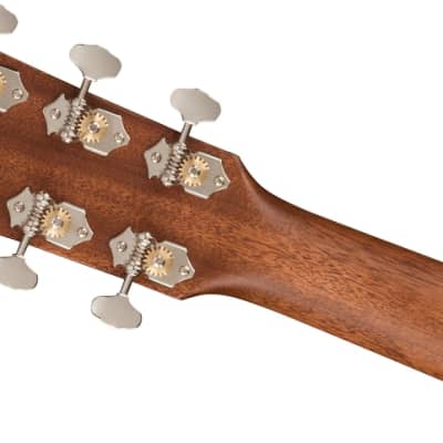 Fender PS-220E Parlor Acoustic Guitar. All Mahogany, Ovangkol Fingerboard, Aged Cognac Burst image 7