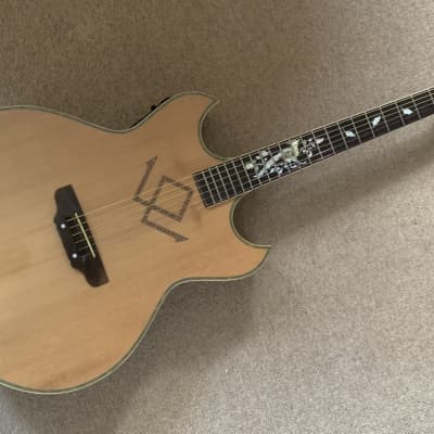 Shelby Electro Acoustic Guitar Hidden Sound Holes Circa 1960s USA for sale