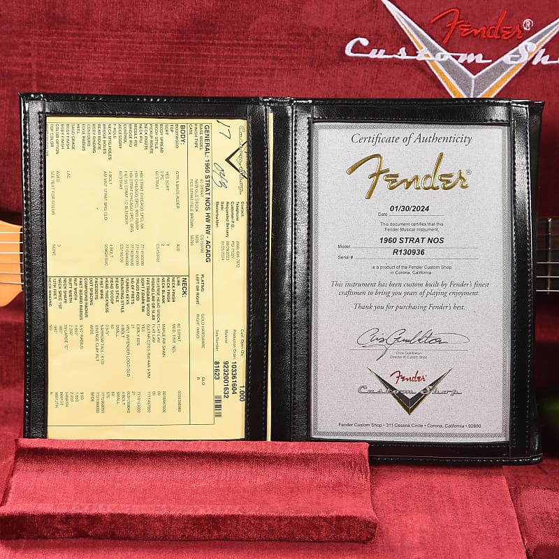 fender custom shop 1960 Strat 保証書有り fender custom shop 1960 Strat 保証書有り - メルカリ