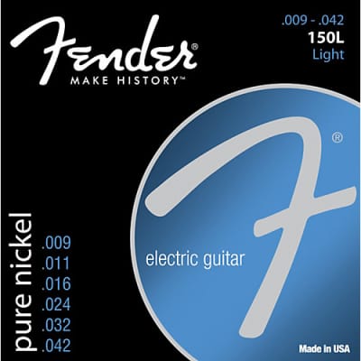 Fender 150L Pure Nickel Electric Guitar Strings Set - LIGHT 9-42 for sale