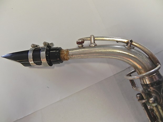 Selmer New York Vintage Silver Alto Saxophone w/ Case For Repair