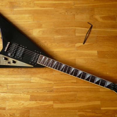 美品 FERNANDES RANDY RHOADS MODEL JS-100 1987 Fernandes JS 100 RR Rhandy Rhoads Black Japan | Reverb