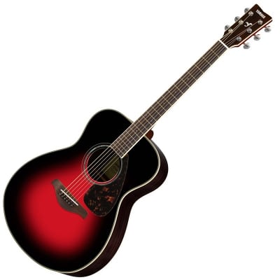 Yamaha FS830-DSR Small-Body Acoustic Guitar Dusk Sun Red | Reverb