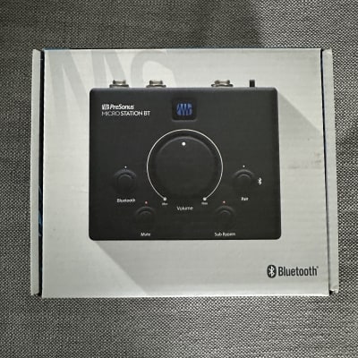 PreSonus MicroStation BT 2.1 Bluetooth Studio Monitor Controller 2021 - Present - Black image 3