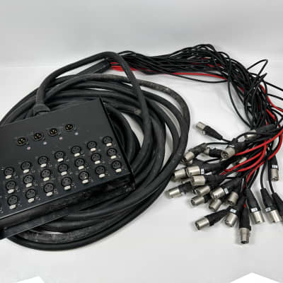 XSPRO Audio Snake 50’ XS248100 24 Channel Stage Box XLR