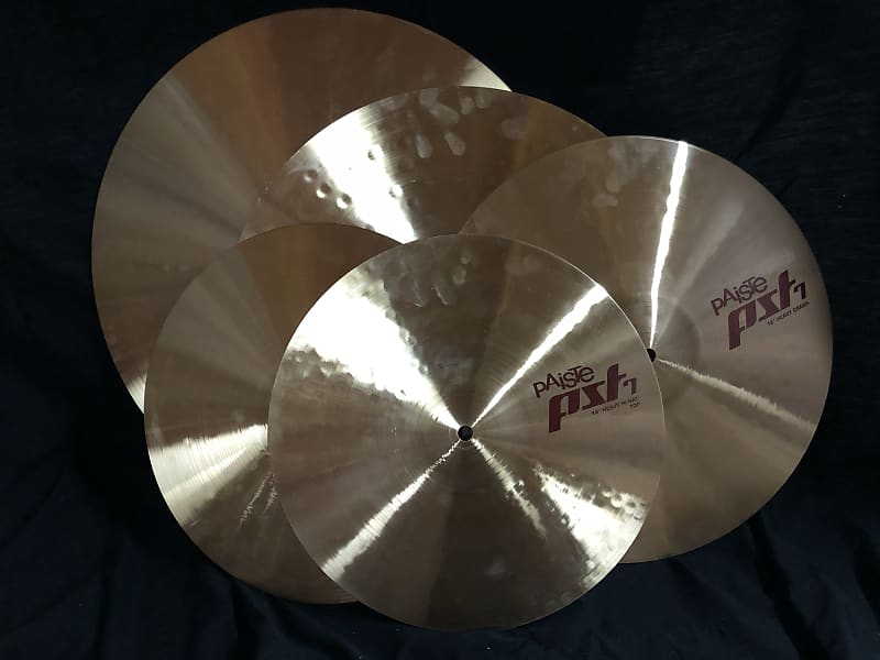 Paiste PST 7 Heavy/Rock Set 14" / 18" / 20" w/ Free 16" Heavy Crash Cymbal Pack image 1