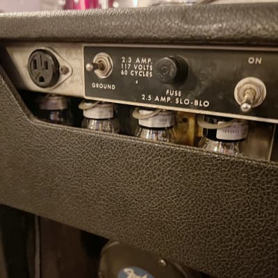 Vintage early 70s Fender Twin Reverb silverface guitar amplifier image 6