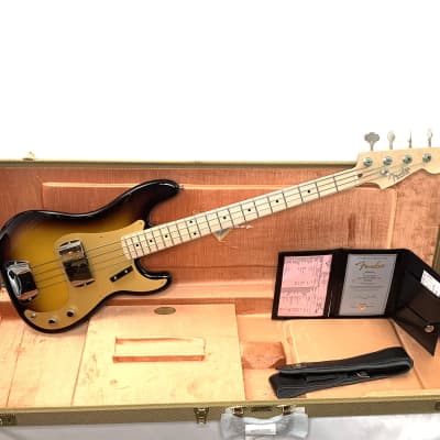 Fender Custom Shop Vintage Custom '57 Precision Bass Time Capsule Package - Wide Fade 2 Tone Sunburst for sale
